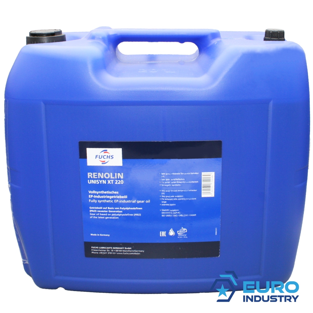 pics/FUCHS/RNOLIN UNISYN XT 220/fuchs-renolin-unisyn-xt-220-synthetic-pao-gear-oil-20-l-canister-02.jpg